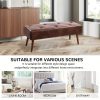 product-fancy-40d8a9c6-4f58-45e3-bab0-28fb3ff3e496 44-inch Brown Pu Bench, Bedroom Bench, Living Room Shoe Bench, Suitable for Multiple Scenes, Multiple Colors Available