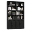 product-fancy-41322f87-7d23-428e-b995-9a3d02740c49 FULTRU Bookshelf And Bookcase with Doors, 6 Tier Double Wide Large Bookshelves, Open Display Shelves, 73'' Tall Bookshelf with Storage Cabinets for Home Office, Living Room, Library, White