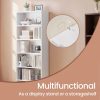 6-Tier Open Bookshelf Display - Space-Saving Bookcase for Home Office & Living Room, Book Organizer with Storage, Dining Room Shelf