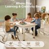 product-fancy-41ea8f38-792a-4176-a0b8-d8aa22d9a81b Adjustable Table And 4 Chairs, 23.6" Graffiti Desk