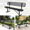 Sturdy Outdoor Metal Park ing, Offered in 4/6/8 Feet, Outdoor with Back Support And Portable Structure, Commercial ing for Shopping Centers, Retail Stores, Parks, And Patios