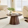 product-fancy-432e8a1e-0353-4e4e-9c41-8c5933c9dfd2 Round Coffee Table 23.6 Inch Modern Minimalist Small Space-Saving Low Table with Smooth Tabletop & Engineered Wood/MDF Top, Suitable for Living Room, Bedroom, Apartment, Office - Assembly Compact Circular Furniture for Small Spaces