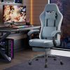 product-fancy-43752a29-6489-4f61-ae09-2b5d4fe70c0b Ergonomic Gaming Chair | High Back, Flip-up Armrest, Wheeled, Height Adjustable 360°-Swivel, Sponge Filled, Solid Back Style, Synthetic Faux Leather, Lumbar Support, Manual Recliner, Wipe Clean - ANTONIA