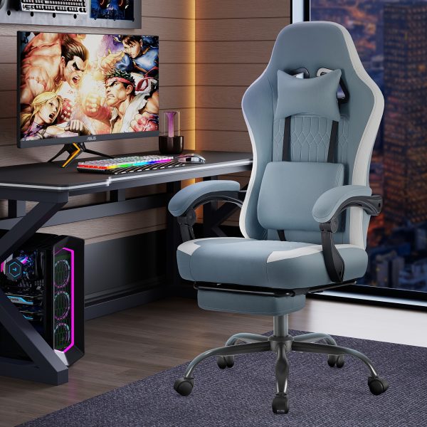 product-fancy-43752a29-6489-4f61-ae09-2b5d4fe70c0b Ergonomic Gaming Chair | High Back, Flip-up Armrest, Wheeled, Height Adjustable 360°-Swivel, Sponge Filled, Solid Back Style, Synthetic Faux Leather, Lumbar Support, Manual Recliner, Wipe Clean - ANTONIA