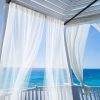 product-fancy-441eb01b-00ea-4dd0-b17b-85dc73135e6a Single-piece Outdoor Transparent Knitted Polyester Mosquito Net with Rod Pocket — Breathable Anti-mosquito Mesh, Suitable for Gazebos, Terraces, Gardens, and Pavilions — Design and Installation
