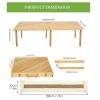 product-fancy-4474fe94-fa37-4d8f-8fe6-95bcd2745f14 Foldable Beach Picnic Table, 60-inch Low-profile Wooden Portable Bohemian Style Travel Picnic Table, Suitable for Picnics, Beach, BBQ, Camping, Parties, Outdoor Dining, Gardens, And Other Indoor And Outdoor Occasions