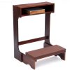 product-fancy-45445cf1-27c3-4e60-be81-5d11984d1e83 A Sturdy Wooden Prayer Stool Featuring a Shelf And Cushion, Ideal for Church Use Or Home Kneeling. This Padded Kneeler Measures 23 by 20 by 31 Inches And Makes a Thoughtful Religious Gift