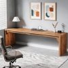 product-fancy-454a1cd6-5f82-4a3e-9eb0-77f2d55d3d07 Wooden Extra Long Desk Double Desk Workstation, 78.7 Inches Long Computer Desk, 2 Person Desk for Home Office, Large Writing Desk for 2 People, Ladder Racks, Storage And Organization