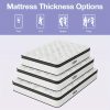 [Hybrid Mattress] 12 Inch Mattress, Memory Foam And Pocketed Coils Hybrid Mattress With Pressure Relief, Motion Isolation, Edge Support, Plush Feel, Mattresses In A Box