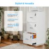 product-fancy-4578b44f-0fcc-4f82-b899-ee1265354113 Bonnlo 3-Drawer Lockable File Cabinet - Wood Filling Organizer with 2 Drawers, 27" Height, 3, 2 Cu Ft Storage, Contemporary Style for Home Office, Durable Artificial Wood & Metal Handles, No Assembly Required, File Storage Cabinet, Modern Office Furniture, Sleek Design, Sturdy Construction, Small Space Living, Minimalist Design, Highquality Materials, Home Office Users