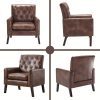product-fancy-45fb717d-ee33-4db8-8253-5fbb4485f8c0 Medieval-inspired Modern Decor Chair, Faux Leather Reception Office Chair-leather Club Chair Suitable for Living Rooms, Bedrooms, Or Waiting Areas.