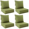 product-fancy-47fa3bd6-4a77-443a-9031-b4c299da5936 Outdoor Cushion Set of 1pc/2pcs/4pcs/6pcs - Thick 35D High-Density Foam Cushions Measuring 24*24*6.5 Inches, Featuring Quick Rebound, High Durability, And Easy Cleaning, Suitable for Outdoor Furniture Like Sofas And Patio Chairs