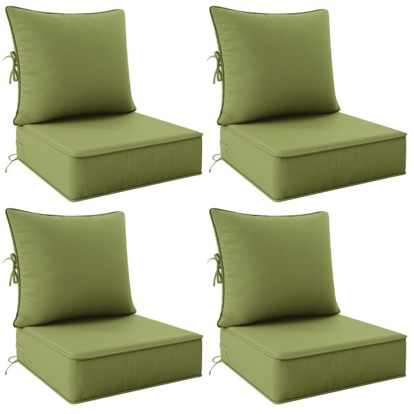 product-fancy-47fa3bd6-4a77-443a-9031-b4c299da5936 Outdoor Cushion Set of 1pc/2pcs/4pcs/6pcs - Thick 35D High-Density Foam Cushions Measuring 24*24*6.5 Inches, Featuring Quick Rebound, High Durability, And Easy Cleaning, Suitable for Outdoor Furniture Like Sofas And Patio Chairs