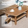 [Boho Wicker Patio Set] 1/2 Packages Shipping MixPatio Boho Wicker Patio Furniture Sofa Set, 3/6 Seaters, Outdoor Rattan Sectional Sets Conversation Set - Weather-Resistant, With Dual Storage Coffee Table for Garden, Patio & Deck