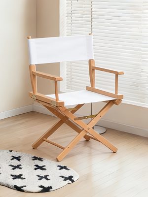 Solid Wood Director'S Chair, Folding Canvas Chair, Bar Chair, Backrest Office Leisure Chair, Makeup Chair, Fishing Chair, Outdoor Chair