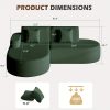 product-fancy-49352603-c036-4dad-9621-c1f8b9a00f43 Modern L-Shaped Sectional Sofa with Chaise Lounge - Deep Seat Corner Couch, Boneless Cushion Design & Plush Sponge-Filled, Gray/Black/Beige/Green, Easy Assembly Contemporary Living Room & Bedroom Furniture, Space-Saving Modular Sofa for Apartments &