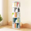 product-fancy-49e45a7e-56ae-4189-beba-45268187a847 360° Rotating Wooden Book Tower, Spinning Bookshelf with 4/5 Tiers for Office, Living Room, And Room