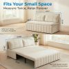 product-fancy-4a12c621-82e9-4e52-aaf8-85138ab02593 3in 1 Convertible Queen Sofa Bed, Pull Out Sleeper Couch, Armless Loveseat for Small Spaces