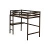 product-fancy-4a209406-aac5-46bb-980b-e442124f7700 BELLEMAVE Twin High Loft Bed, Rubber Wood Loft Bed with Safety Guardrail, Built-In Desk, Ladder, Espresso