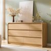 product-fancy-4a628941-affe-4bb8-b8c8-7668606cf269 Modern Bedroom Drawer Dresser, Curved Profile Design Drawer Cabinet, Wooden Mid-Century Style Storage Dresser, for Bedroom And Living Room, Natural Oak