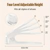 30-Pack Adjustable Shoe Storage Slots, Space-Saving Plastic Shoe Rack for Closet, Entryway, Hallway, Living Room, Bedroom, Easy Stackable, No Power Required, Home Organization Solution for Shoe Storage