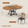 product-fancy-4a7e18eb-c998-48e6-8c9b-4ae6adbaf0d1 5pcs Kitchen Table Set with Round Extendable Dining Table for 4-6 Individuals, Ideal for Compact Dining Areas