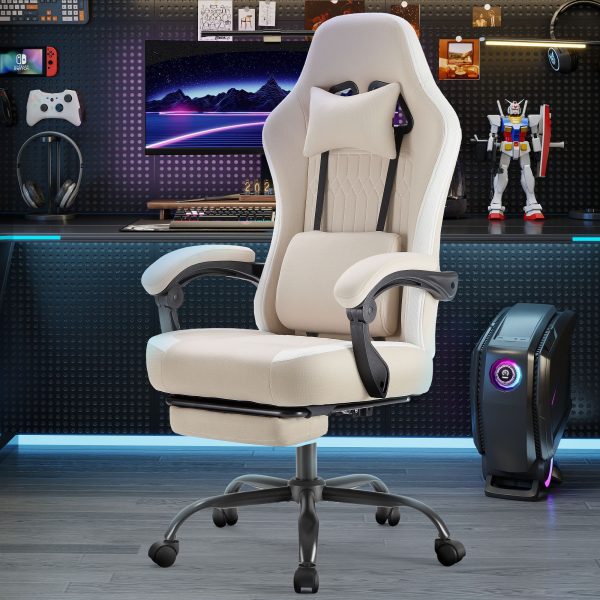 product-fancy-4aa0942a-9feb-44c1-bffc-de01dd2610ce Ergonomic Gaming Chair | High Back, Flip-up Armrest, Wheeled, Height Adjustable 360°-Swivel, Sponge Filled, Solid Back Style, Synthetic Faux Leather, Lumbar Support, Manual Recliner, Wipe Clean - ANTONIA