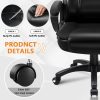 product-fancy-4b6f5713-3850-4ea1-97c3-4bd7115278e4 Home Office Desk Chair, 400LBS Big And Tall Computer Executive Chair, Ergonomic PU Leather Chairs with High Back Cushion, Adjustable Armrest &Lumbar Back Support, for Long Time Sitting
