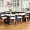 product-fancy-4b8d4b44-4f94-4679-b4f4-bb2e4bab22c7 3/4pcs Bar Stool Set: Luxurious Faux Leather, Swivel And Armless Kitchen Counter Stools with Thickened Cushion And Back Support, Designed for Kitchen Islands And Bar Counters