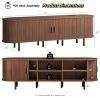product-fancy-4c2b10b2-66d4-4e96-a611-86b17e60c994 PAZCASA Wide Large TV Stand, Available in 86-inch/70.8-inch/55-inch Sizes, with Power Outlets, Suitable for 90-inch TVs. Sturdy and Durable Entertainment Center Featuring Adjustable Shelves, Sliding Doors, and Ample Storage Space. Modern Media