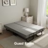 Twin Size Folding Bed with 3" Memory Foam Mattress, Foldable Roll Away Guest Bed for Adults, Sturdy Metal Platform Bed with Wheels, Space-Saving Design for Easy Storage, Portable Bed for Bedroom, Office & Apartments, 75''x31''