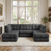 product-fancy-4c92425a-bb00-4e83-88fb-e203def3e097 Cloud-Like Chenille Sofa, 300Cm/118.1" Long, 174Cm/68.5" Wide, 84Cm/33" High, 1400Lbs Load Capacity, Ultra Soft & Durable, Pet Friendly, Easy Clean, with Side Storage Pocket & Easy Pull Handle Luxury Lounge Couch for Living Room