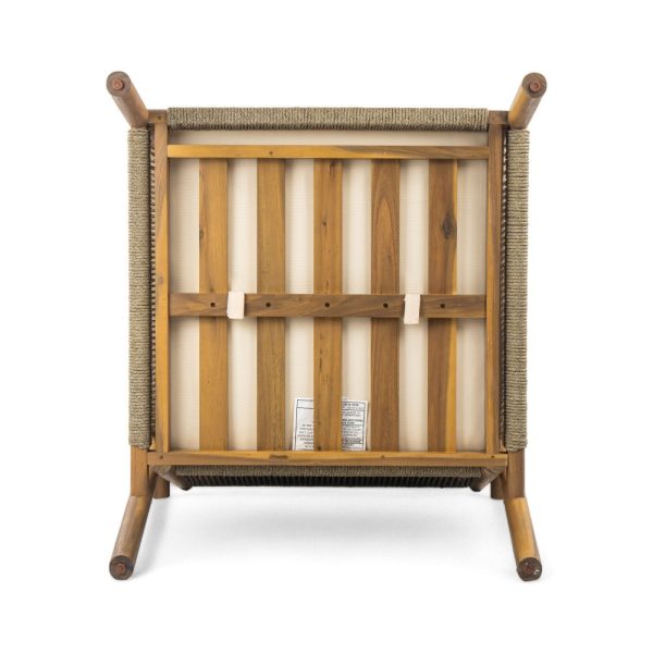 product-fancy-4ca7899d-1c6f-4988-bcc0-108f685864c9 28' Modern Outdoor Woven Lounge Chair with Solid Wood Frame And Comfortable Polyester Cushions, Perfect for Patio, Garden, Or Balcony