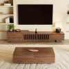 product-fancy-4df47cb9-8ca8-4178-8aeb-5fb4e99cd9f4 Mid-Century Modern Extendable TV Stand, 78" to 103", Space-Saving, Multi-Functional Storage, for Living Room Or Apartment