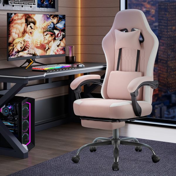 product-fancy-4edc69b5-27af-43fc-a096-15c18a5584ee Ergonomic Gaming Chair | High Back, Flip-up Armrest, Wheeled, Height Adjustable 360°-Swivel, Sponge Filled, Solid Back Style, Synthetic Faux Leather, Lumbar Support, Manual Recliner, Wipe Clean - ANTONIA