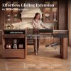 product-fancy-4fe36d66-0388-4979-9f46-52e9aaaf3d67 78.6 Inch Extendable Rolling Kitchen Island with Storage Drawers Open Shelves, Mobile Kitchen Cart, Drop-Leaf Breakfast Bar for Dining Room