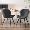 product-fancy-507bf860-c469-4b44-9220-57eb26313779 Set Of 2/4 Dining Chairs - Boucle Upholstered Kitchen Chairs with Curved Backrest & Metal Legs - Mid Century Modern Round Dining Room Chairs for Vanity, Living Room