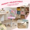 product-fancy-509214e5-ffa1-4805-ad86-bab42e621c38 Girls Desk Chair - Comfy Swivel Kids Desk Chair for Girls Room, Fluffy Butterfly Kids Office Chair for Reading & Vanity