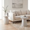 product-fancy-50e13fb9-2d33-4e54-a94a-b9599127c9b8 21.8" Round Stool Magnesium Oxide Side Table, Grey Or Speckled White End Table - Modern Accent Table for Living Room, Bedroom, Balcony - Plant Stand, Nightstand
