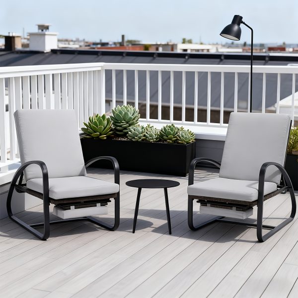 product-fancy-513ec1cf-a77f-4b9d-b01c-4044aa97445c Set with Table Patio Chaise Lounge Chairs, Patio Recliner Chair, Outdoor Furniture Set 5-Position Adjustable, Outdoor, Bench for Deck, Lawn, Garden