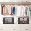 product-fancy-515b9e2f-747c-49cd-bd43-24b854c23153 5pcs 23.78gal Large Storage Bags, Clothes Storage Bins Foldable Closet Organizers Storage Containers With Reinforced Handle For Clothing, Blanket, Comforters, Bed Sheets, Pillows And (Gray)