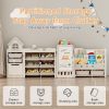product-fancy-51a71a97-44f0-407e-b2e7-9ac8afba780c A Versatile Storage Solution for Featuring 10 Detachable Bins And a 3-Tier Bookshelf, Serving As a Multifunctional Organizer with a Drawing Board, Perfect for a Bedroom, Playroom, Or Living Area