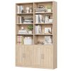 product-fancy-51e9faa1-20d1-4921-b778-5a54ca4e1ffe FULTRU Bookshelf And Bookcase with Doors, 6 Tier Double Wide Large Bookshelves, Open Display Shelves, 73'' Tall Bookshelf with Storage Cabinets for Home Office, Living Room, Library, White