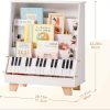 product-fancy-53ecfb27-c237-46a7-893c-f93a713f5648 ROBOTIME White 4-storey Children's Bookshelf, Wooden Children's Bookshelf Front And Rear Storage - Suitable for Preschool Bookshelves In Classrooms, Game Rooms, And Daycare Centers