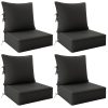 product-fancy-5469cced-2fb4-43e9-ab9b-d7f69fc82e49 Outdoor Cushion Set of 1pc/2pcs/4pcs/6pcs - Thick 35D High-Density Foam Cushions Measuring 24*24*6.5 Inches, Featuring Quick Rebound, High Durability, And Easy Cleaning, Suitable for Outdoor Furniture Like Sofas And Patio Chairs