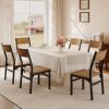product-fancy-54cab2ec-7b8a-4240-b062-08406c3bb8c6 6pcs Modern Dining Chairs Modern Mid-Century Style Dining Room Decorative Chairs, Comfortable Side Seats Without Armrests, MDF Wood Planks with Metal Legs Design, Suitable for Home Kitchen, Bedroom, Living Room, Guest Dining Room