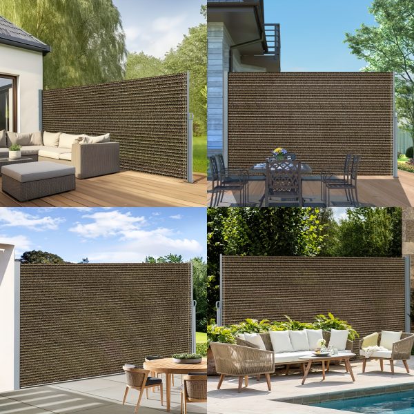 product-fancy-55033477-c615-46f2-845d-187a6a9d9db4 Retractable Side Awning - Folding Privacy Screen | Waterproof & UV-Resistant Outdoor Shade Divider for Patio, Garden, Balcony & Commercial Use Easy Install with PU Coating