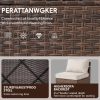 product-fancy-55386a41-fff8-4692-98eb-d22b02d5f280 RAISED Patio Furniture Set, 2piece/3piece/4piece/6piece Wicker Outdoor Patio Furniture Sets with Cushions And Coffee Table, Outdoor Sectional Boho Patio Conversation Set Sectional Sofa for Backyard, Porch, Beige/Blue