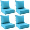 product-fancy-559ff333-6f20-4618-aaba-f37ea4fc7b55 Outdoor Cushion Set of 1pc/2pcs/4pcs/6pcs - Thick 35D High-Density Foam Cushions Measuring 24*24*6.5 Inches, Featuring Quick Rebound, High Durability, And Easy Cleaning, Suitable for Outdoor Furniture Like Sofas And Patio Chairs
