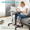 product-fancy-55daeb88-49ab-40dd-a5f3-fbc4bf26383a Small Mobile Stading Desk - Sit Stand Desk, Portable Rolling Laptop Desk With Lockable Wheels, Overbed Table With Wheels Adjustable Height, Computer Workstations